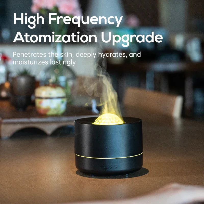 New Starry Sky Projection Air Humidifier with Colorful Gradient Night Light USB Delicate Water Mist Essential Oil Aroma Diffuser